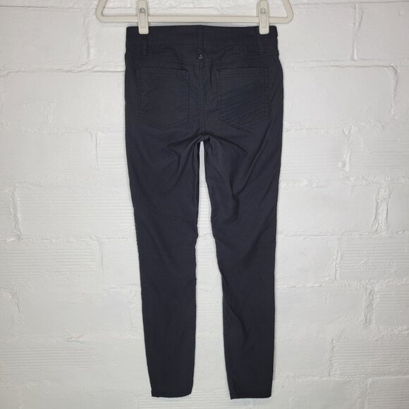 Prana Women's Size 4 Pants Moto Textured Knee Black - Picture 2 of 4